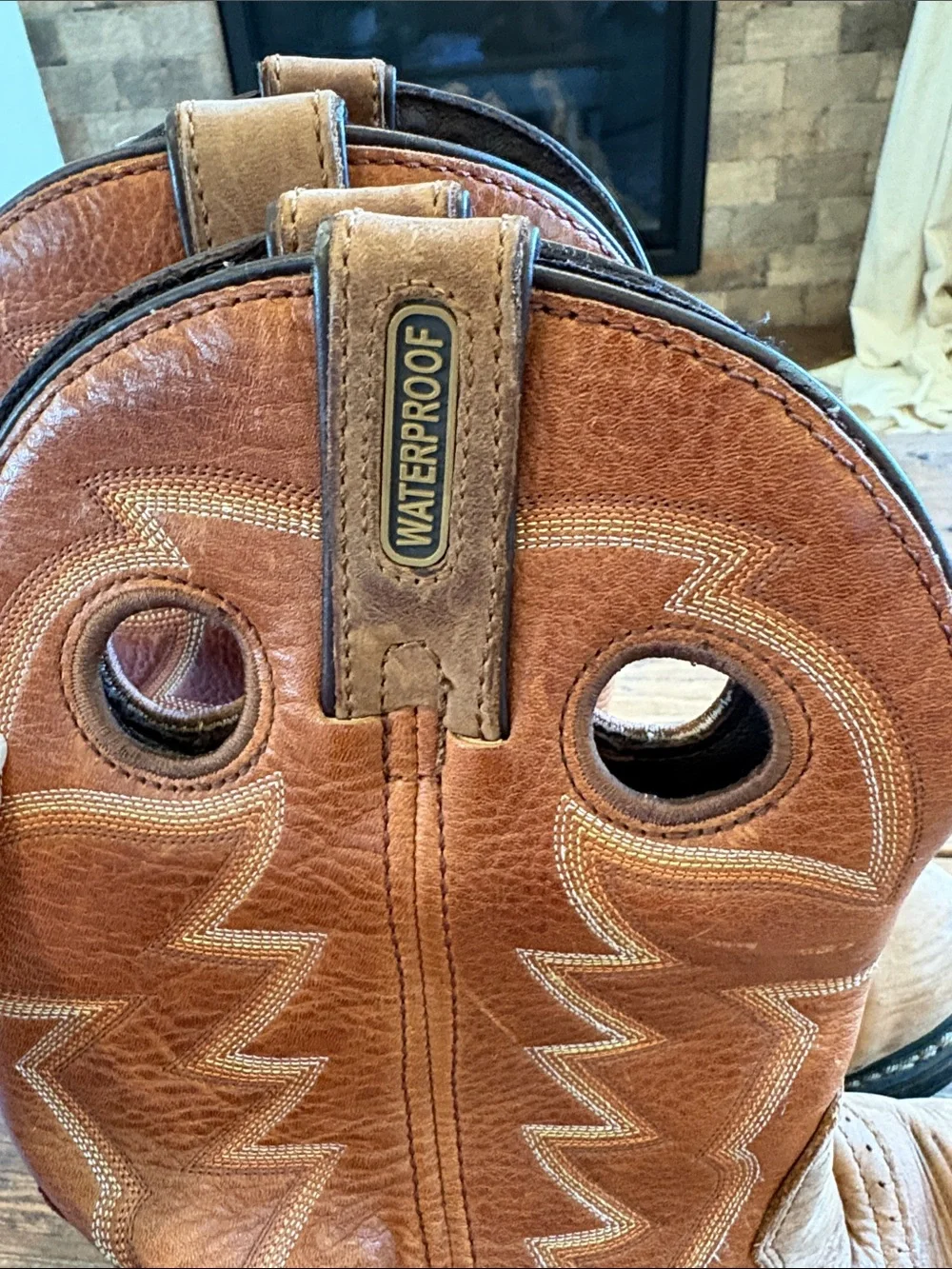 Rocky Original Ride Branson Saddle Roper Waterproof Western Boots